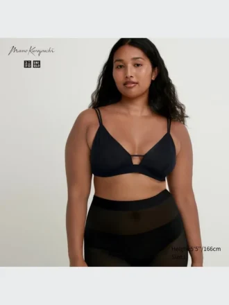 Reggiseno senza ferretti da donna (triangolo in rete)