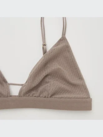 Reggiseno senza ferretti da donna (triangolo in rete)