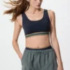 Reggiseno sportivo senza ferretti da donna | A righe Reggiseno sportivo senza ferretti da donna | A righe