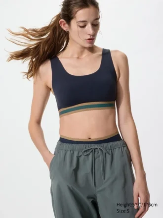 Reggiseno sportivo senza ferretti da donna | A righe