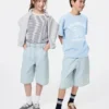 Shorts in denim larghi da bambino Shorts in denim larghi da bambino