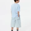 Shorts in denim larghi da bambino