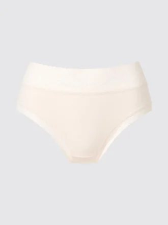 Slip a vita alta in pizzo da donna