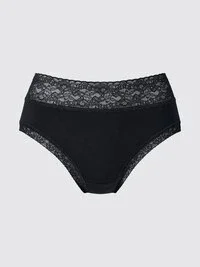 Slip a vita alta in pizzo da donna
