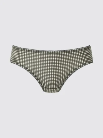 Slip bikini da donna a vita media | Gingham