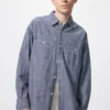 Sovracamicie da uomo in chambray Sovracamicie da uomo in chambray