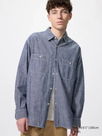 Sovracamicie da uomo in chambray