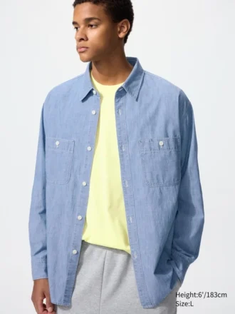 Sovracamicie da uomo in chambray