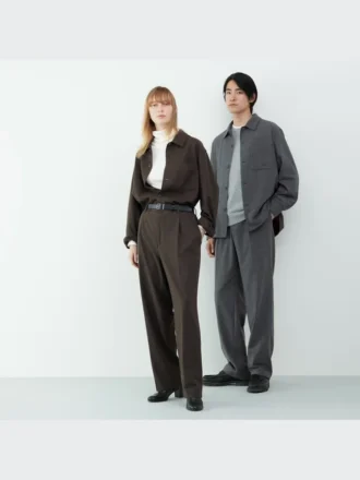 Sovracamicie da uomo in twill spazzolato