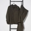 Sovracamicie da uomo in twill spazzolato