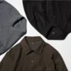 Sovracamicie da uomo in twill spazzolato Sovracamicie da uomo in twill spazzolato