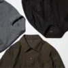 Sovracamicie da uomo in twill spazzolato