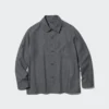 Sovracamicie da uomo in twill spazzolato