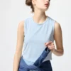 T-shirt a costine morbida AIRism da donna | Senza maniche T-shirt a costine morbida AIRism da donna | Senza maniche