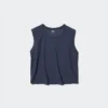 T-shirt a costine morbida AIRism da donna | Senza maniche T-shirt a costine morbida AIRism da donna | Senza maniche