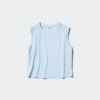 T-shirt a costine morbida AIRism da donna | Senza maniche T-shirt a costine morbida AIRism da donna | Senza maniche