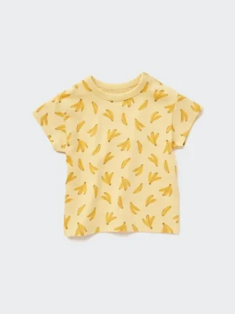T-shirt a maniche corte con collo rotondo Baby Dry in pantaloncini