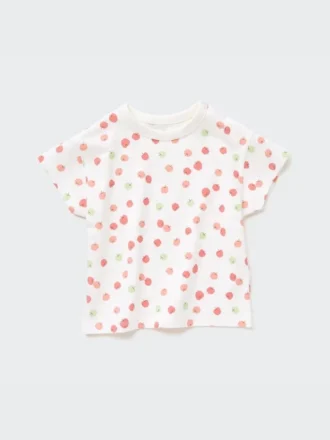 T-shirt a maniche corte con collo rotondo Baby Dry in pantaloncini