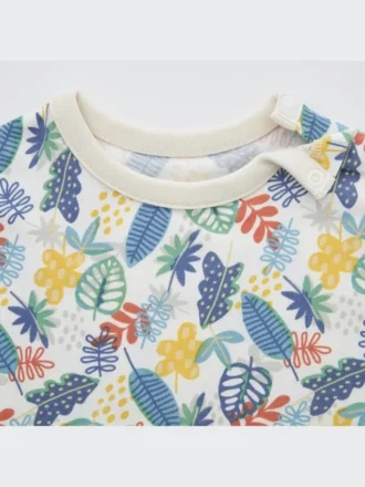 T-shirt a maniche corte con collo rotondo Baby Dry in pantaloncini