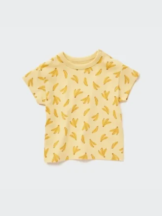 T-shirt a maniche corte con collo rotondo Baby Dry in pantaloncini