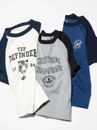 T-shirt a maniche corte con stampa grafica in cotone AIRism per bambini