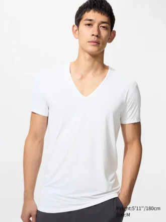 T-shirt AIRism da uomo | Scollo a V