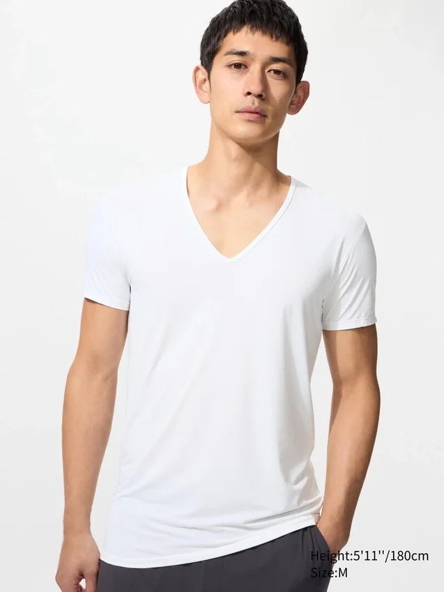 T-shirt AIRism da uomo | Scollo a V T-shirt AIRism da uomo | Scollo a V