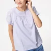 T-shirt con maniche a sbuffo per bambini | Ricamo T-shirt con maniche a sbuffo per bambini | Ricamo