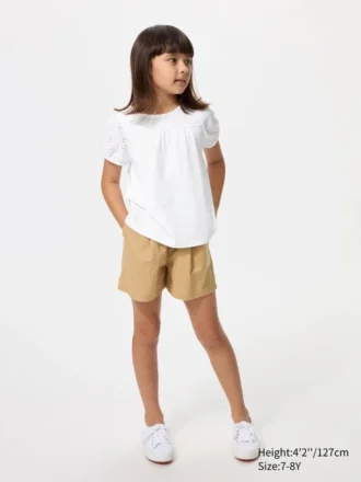 T-shirt con maniche a sbuffo per bambini | Ricamo T-shirt con maniche a sbuffo per bambini | Ricamo