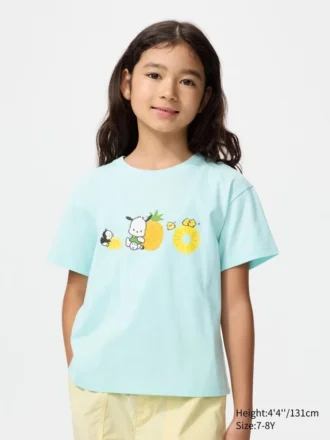 T-shirt con stampa grafica dei personaggi Sanrio per bambini