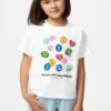 T-shirt con stampa grafica dei personaggi Sanrio per bambini