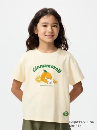 T-shirt con stampa grafica dei personaggi Sanrio per bambini