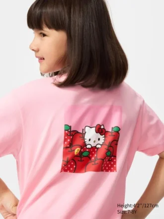 T-shirt con stampa grafica dei personaggi Sanrio per bambini