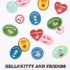 T-shirt con stampa grafica dei personaggi Sanrio per bambini
