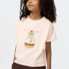 T-shirt con stampa grafica Mofusand UT per bambini