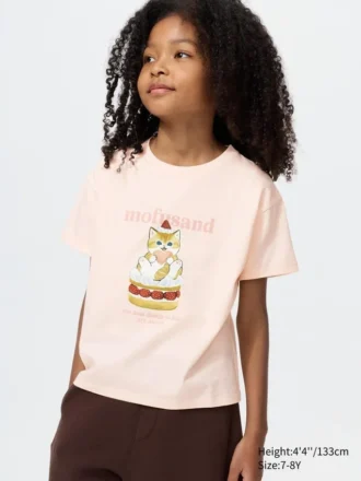 T-shirt con stampa grafica Mofusand UT per bambini