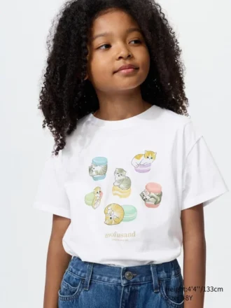 T-shirt con stampa grafica Mofusand UT per bambini