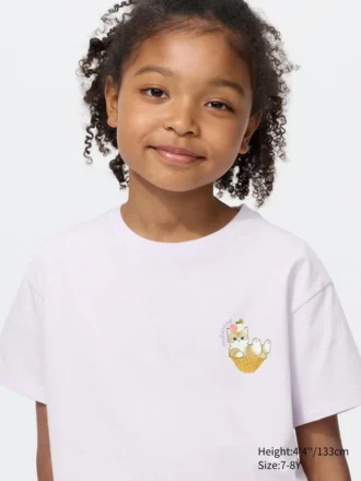 T-shirt con stampa grafica Mofusand UT per bambini