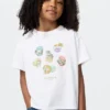 T-shirt con stampa grafica Mofusand UT per bambini