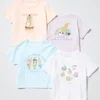T-shirt con stampa grafica Mofusand UT per bambini
