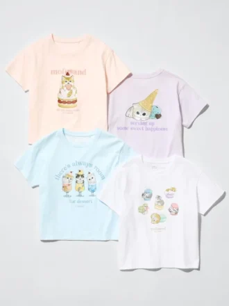 T-shirt con stampa grafica Mofusand UT per bambini