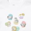 T-shirt con stampa grafica Mofusand UT per bambini