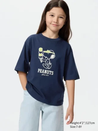 T-shirt con stampa grafica Peanuts Ut per bambini
