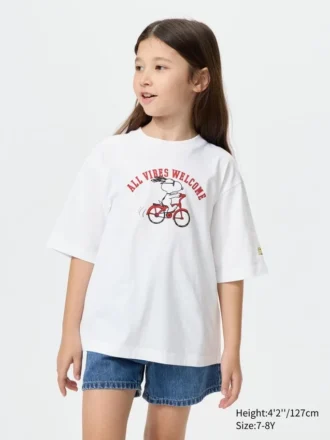 T-shirt con stampa grafica Peanuts Ut per bambini