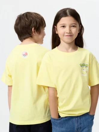 T-shirt con stampa grafica Pokamon Ut per bambini