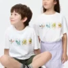T-shirt con stampa grafica Pokamon Ut per bambini