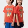 T-shirt con stampa grafica Pokamon Ut per bambini