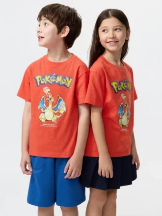T-shirt con stampa grafica Pokamon Ut per bambini
