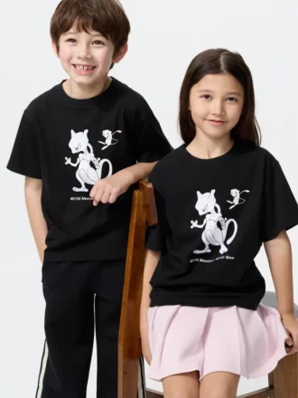 T-shirt con stampa grafica Pokamon Ut per bambini