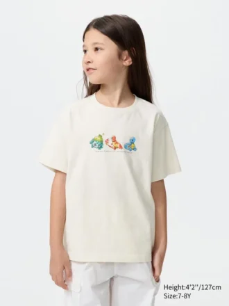 T-shirt con stampa grafica Pokamon Ut per bambini